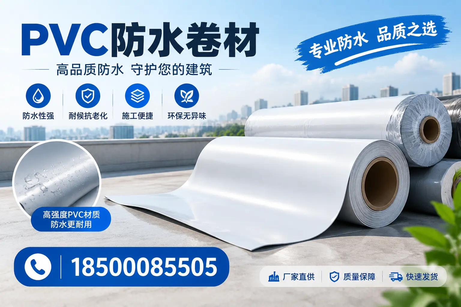 常见pvc防水卷材选型误区，晋城用户必看
